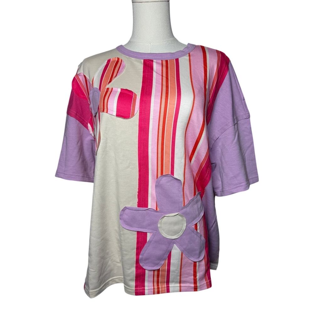 Boutique Y2K Inspired Floral Oversized Spring Shirt - SMALL - SO SOFT!